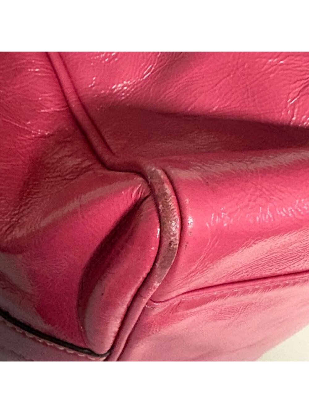 Coach Gallery Tote Pink Patent Leather Shoulder Purse F12869 Large Handbag - Picture 11 of 15